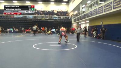 174 lbs Semifinal - Brock Kitchen, Fresno City College vs Abraham Galicia, Cerritos College