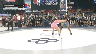 140 lbs Cons. Sub-rd Of 32 - Cecelia Gilliam, Ohio vs Kailani Barrientos, Florida