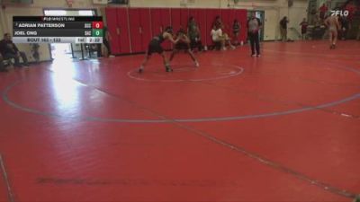 133 lbs Quarterfinal - Adrian Patterson, Sacramento City College vs Joel Ong, Santa Ana College