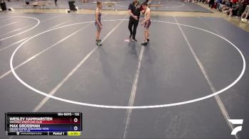 132 lbs Cons. Round 2 - Wesley Hammarsten, Waconia Wrestling Club vs Max Grossman, Grand Rapids Screaming Yetis Wrestling Club