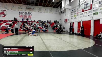 100 lbs Quarterfinal - Tailynn Hirchert, Nampa vs Bentley Watkins, Twin Falls