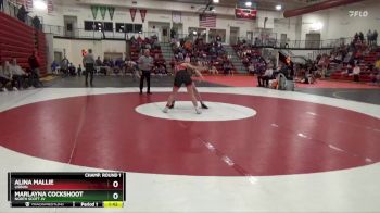 135 lbs Champ. Round 1 - Alina Mallie, Lisbon vs Marlayna Cockshoot, North Scott JV