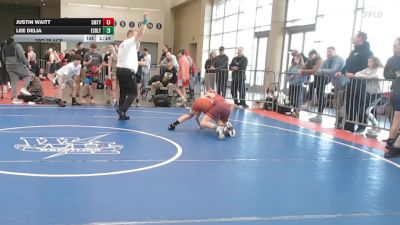 97 lbs 3rd Place - Justin Waitt, Smitty's Barn - MSC vs Lee Delia, Estebuilt WC - MSC