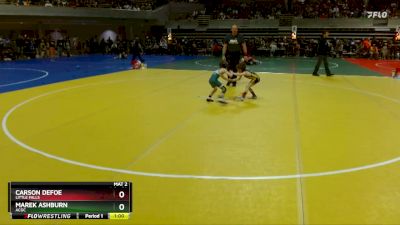 50 lbs 3rd Place Match - Marek Ashburn, ACGC vs Carson Defoe, Little Falls