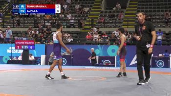 55 kg Final 3-5 - Amirreza Tahmasbpourmarzouni, Iran vs Aditya Gupta, India