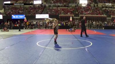 69 lbs Champ. Round 1 - Kadence Neva, CJI Hawks vs Roslyn Wiechmann, TenSleep Hyattville Scrappers