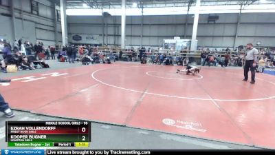 95 lbs Quarterfinal - Ezrah Vollendorff, Priest River Girls vs Kooper Bugner, Lewiston Girls