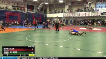 120 lbs Quarterfinal - Evan Velez, Brawley vs Ronin Ramirez, Cienega