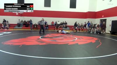 150 lbs Quarterfinal - Zaden Eggers, BCLUW-SH vs Xander Peterson, Denver