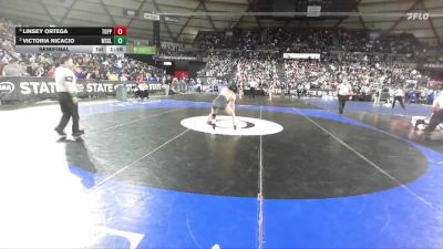 Girls 2A 120 lbs Semifinal - Linsey Ortega, Toppenish (Girls) vs Victoria Nicacio, Washougal (Girls)