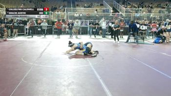135 lbs Cons. Round 1 - Chloelynn Caldwell, St. Lucie West Centennial vs Gracie Austin, Charlotte Hs