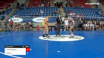138 lbs Cons 64 #2 - Owen Harshbarger, Virginia vs Caleb Mata, Texas