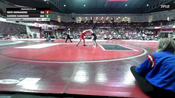 190 lbs Quarterfinals (8 Team) - Seth Hernandez, BIXBY vs Darren Handkins, BROKEN ARROW