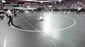 Girls 114 lbs 5th Place Match - Megan Schuenemann, Plymouth-Girls vs Dakotah Athey, Bay Port-Girls