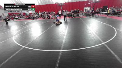 14U Boys - 96 lbs 3rd Place Match - Mitchell Webster, Wisconsin vs Charles Allen, Oconomowoc Wrestling Club