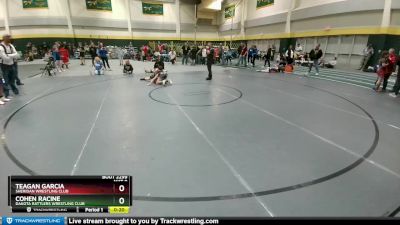 112 lbs Cons. Round 3 - Cohen Racine, DAKOTA RATTLERS WRESTLING CLUB vs Teagan Garcia, Sheridan Wrestling Club