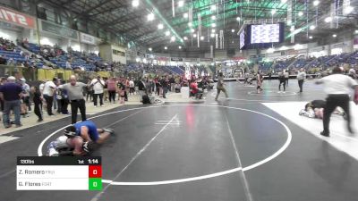 130 lbs Round Of 16 - Zach Romero, Fruita Middle School vs Gavrin Flores, Fort Lupton MS