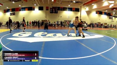 157 lbs Semifinal - Tanner Clark, Kellam Mat Rats Wrestling Club vs Camden Kraft, Shenandoah Valley Wrestling Cl