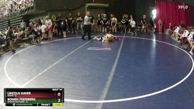 65 lbs Round 5 (6 Team) - Lincoln Gaver, Idaho vs Bowen Freisberg, Kansas Rattlers