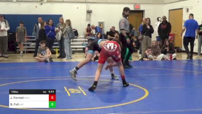 115 lbs Quarterfinal - Jamison Forrest, Bishop McCort vs Brady Full, Mat Assassins