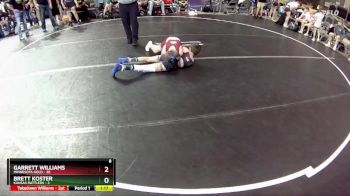 80 lbs Round 3 (6 Team) - Garrett Williams, Minnesota Gold vs Brett Koster, Kansas Rattlers
