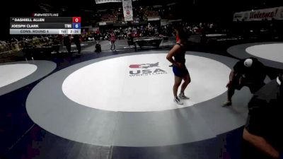 86 kg Cons. Round 4 - Dashiell Allen vs Joesph Clark, Tulare Titans Wrestling Club