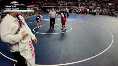 G 107 lbs Quarterfinal - Chevy Coleman, Sam Houston Girls vs Jaiden Dyer, Zachary Girls