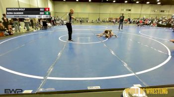 80 lbs Semifinal - Grayson Wolf, Regulators 9U 2 vs Ezra Gamber, Shootbox 9U