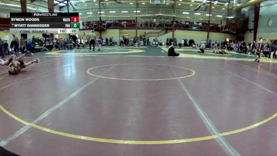 106 lbs Cons. Round 3 - Wyatt Dannegger, Francis Howell North vs Symon Woods, Washington Community