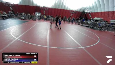 108 lbs Cons. Round 3 - Weston Alsaker, Team Nazar Training Center vs Lucas Zanton, RT Elite Wrestling