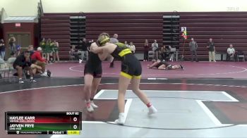 JV-18 lbs Round 2 - Jayven Frye, Linn-Mar vs Haylee Karr, Vinton-Shellsburg