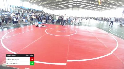 130 lbs Semifinal - Luke Marquez, Wlv Jr Wrestling vs Mythias Layton, NM Royalty