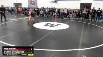 125 lbs Champ. Round 1 - Kade Harmon, Mid Valley Wrestling Club vs Emanuel Canales Oritz, Juneau Youth Wrestling Club Inc.