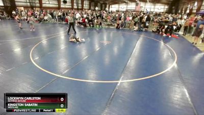 79 lbs Cons. Round 2 - Kingston Sabatin, Westlake vs Lockwyn Carlston, Olympus-Skyline