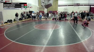 67 lbs Champ. Round 2 - Matthew Huffer, Coon Rapids Mat Bandits Wrestling Club vs Hadley Christie, GRYND Wrestling