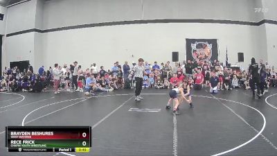 58 lbs Semifinal - Brayden Beshures, West Wateree vs Rece Frick, Chapin Youth Wrestling