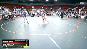 127 lbs Cons. Round 2 - Hannah Peck, Vikings vs Adeline Tuccini, Michigan Revolution