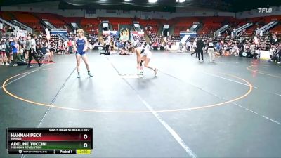 127 lbs Cons. Round 2 - Hannah Peck, Vikings vs Adeline Tuccini, Michigan Revolution