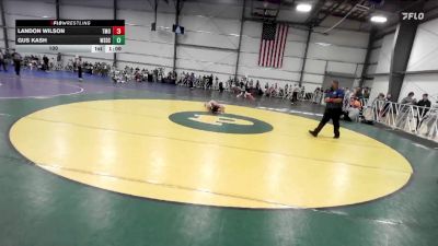 100 lbs Round 1 (9am Saturday) - Landon Wilson, Team Ohio vs Gus Kash, Westshore D.S.