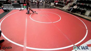 46 lbs 3rd Place - Kyson Miller, Wagoner Takedown Club vs Cutter Carson, Salina Wrestling Club