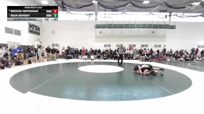 106 lbs Quarterfinal - Brooke Heffernan, RHAM vs Sean Sevigny, Notre Dame-West Haven