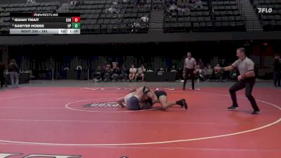 184 lbs 1st Place Match - Isaiah Twait, Corban University vs Sawyer Hobbs, Providence (Mont.)