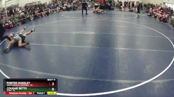 150 lbs Finals (8 Team) - Cougar Betts, Utah vs Porter Hunsley, South Dakota Lightning