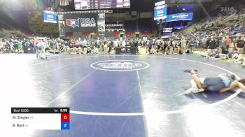 126 lbs Cons 32 #2 - Mason Ziegler, Pennsylvania vs Benjamin Bast, Wisconsin