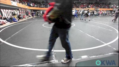 195 lbs Quarterfinal - Bryer Lenaburg, Hinton Takedown Club vs Lorenzo Paddyaker, Elgin Wrestling