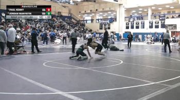 127 lbs Quarterfinal - Paul Kenny, Christian Brothers Academy vs Jordan Manyette, Trinity