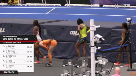 High School Girls' 200m, Finals 11