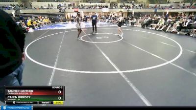 126 lbs Round 2 (4 Team) - Tanner Ginther, Caledonia-Houston vs Casen Kirksey, Willard