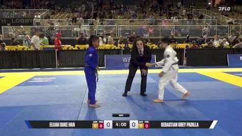 Sebastian Grey Padilla vs Elijah Duke Han 2025 Pan Kids Jiu-Jitsu IBJJF Championship