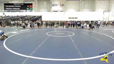 99 lbs 3rd Place Match - Timothy Ferrand, Journeymen Wrestling Club vs Salvatore Franco, VHW Club